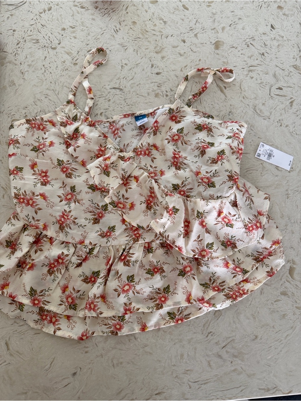 OLD NAVY Floral Tank w/ Adjustable Straps